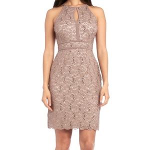 R&M Richards Taupe Dress